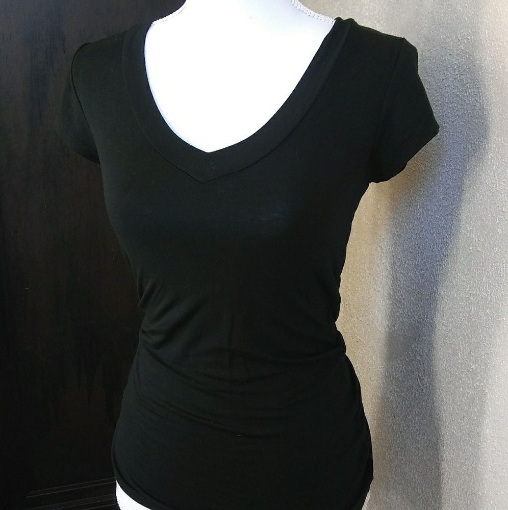 Mossimo V Neck Rayon Short Sleeve Tee